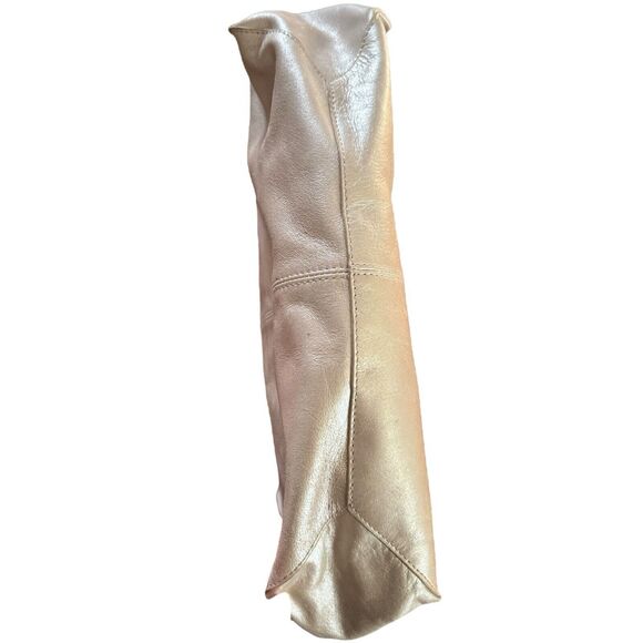 Hobo The Original Handbag Finley Large Pearl Gray Leather Shoulder Handbag - Picture 7 of 13